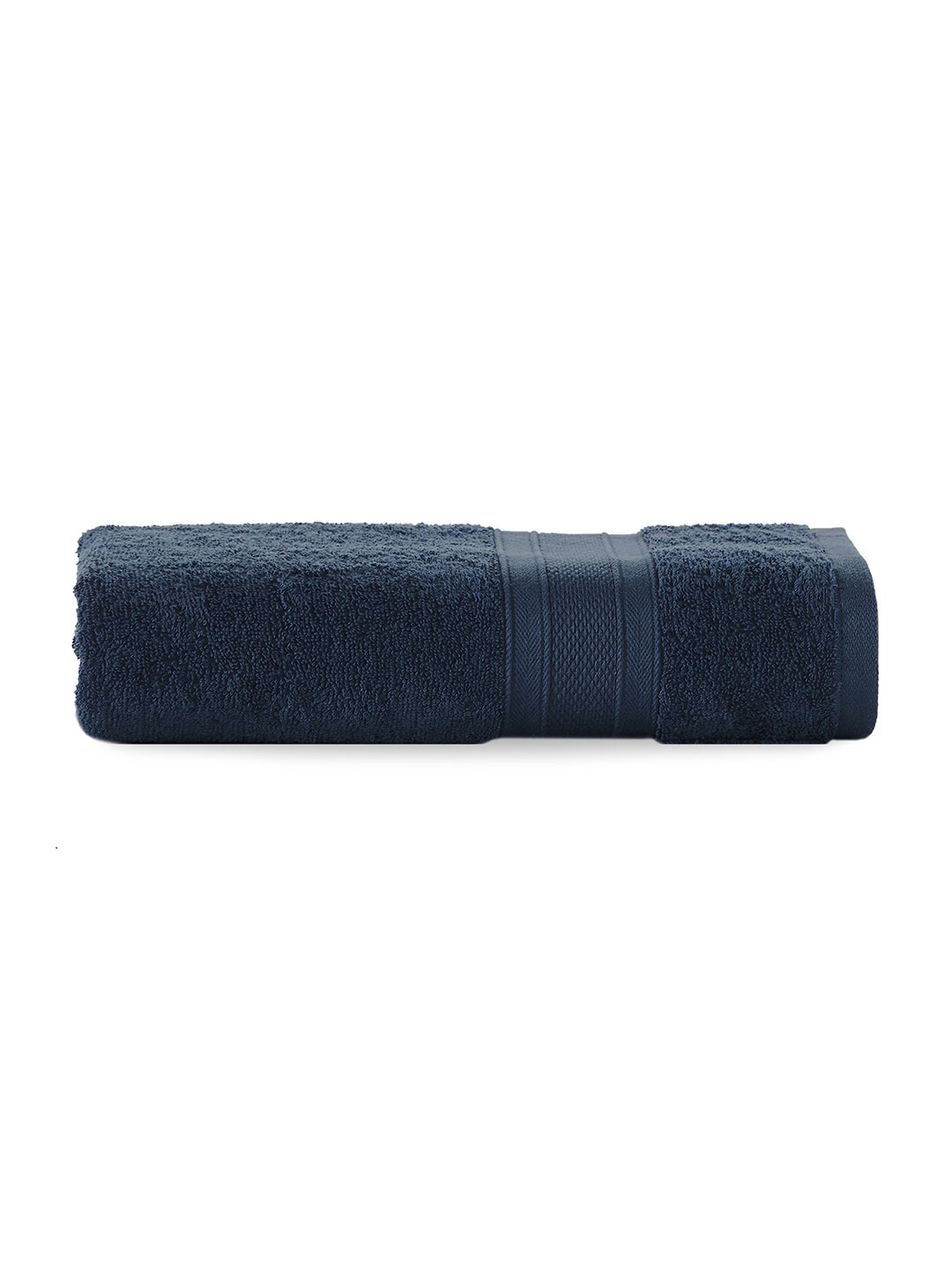 

MYTRIDENT Navy Blue Solid Pure Cotton 500 GSM Soft Plush Bath Towel