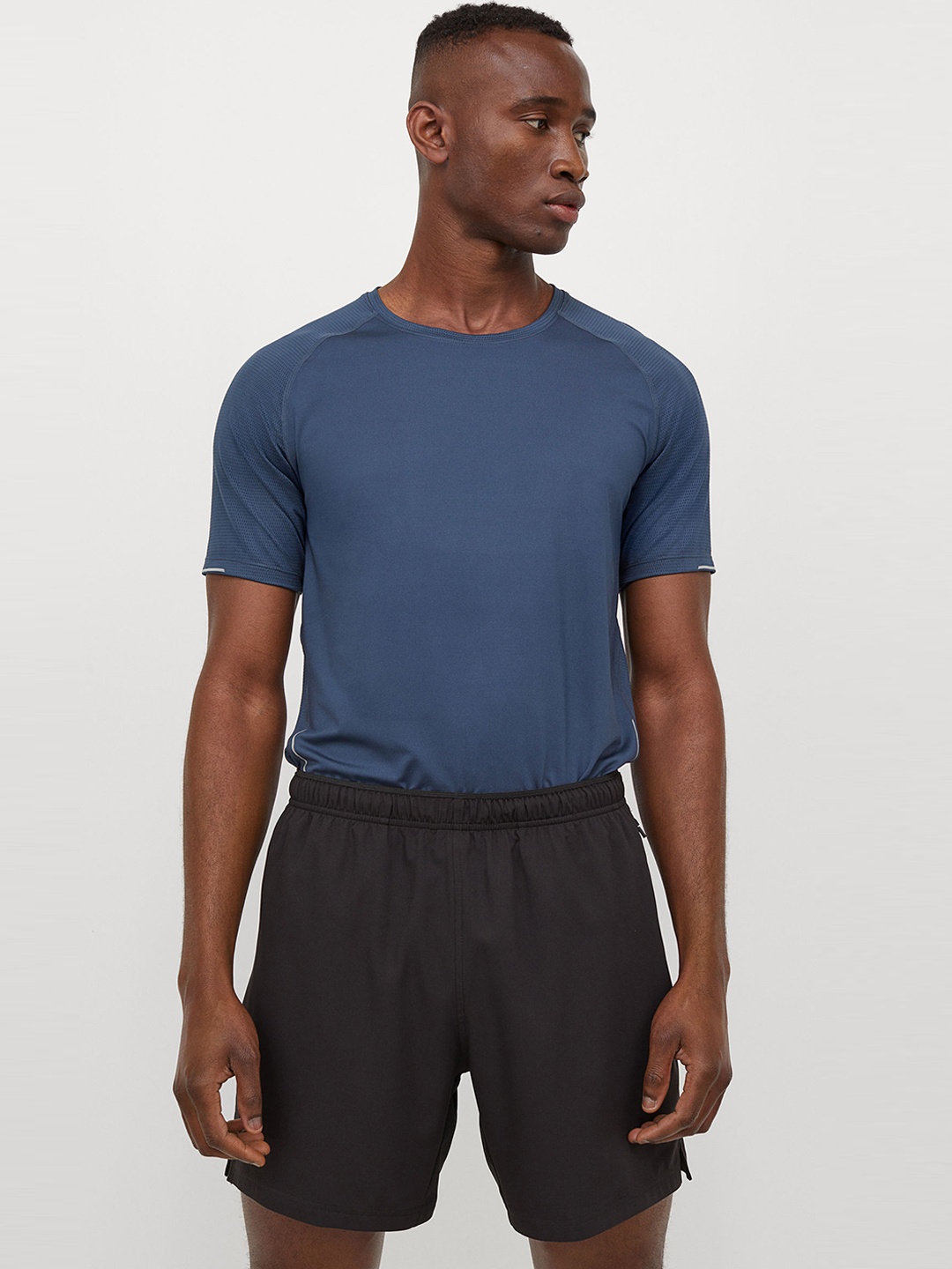 

H&M Mens Black Running shorts