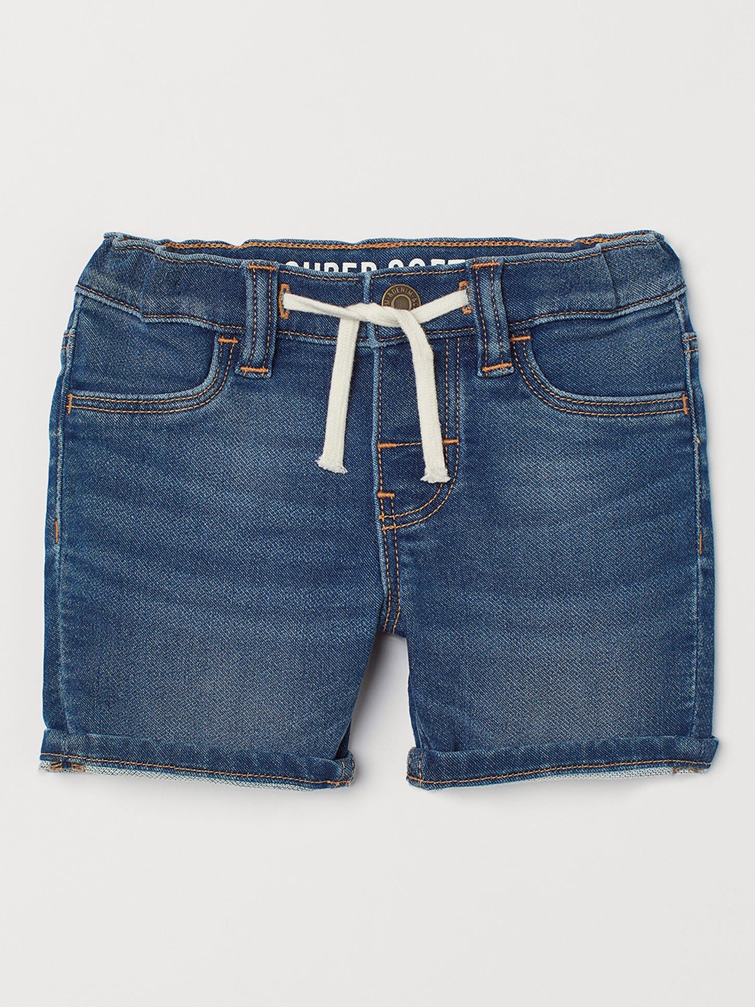 

H&M Boys Blue Solid Denim Shorts