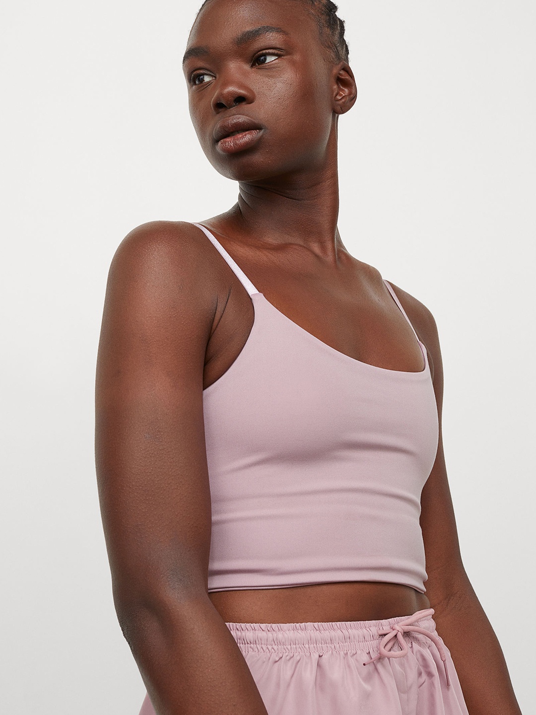 

H&M Womens Pink Light Support Sports Bralette