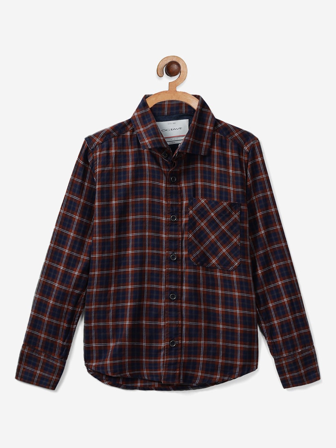 

Octave Boys Black and Red Tartan Checked Casual Shirt