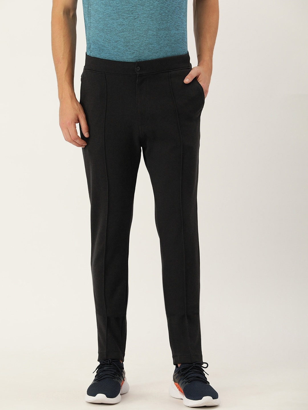 

Proline Active Men Black Solid Track Pant
