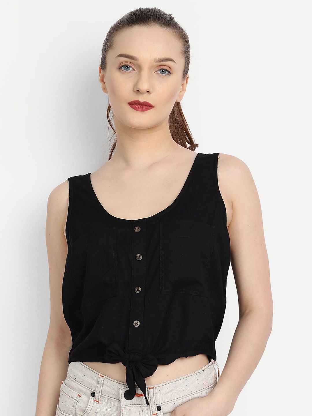 

River Of Design Jeans Black Regular Top