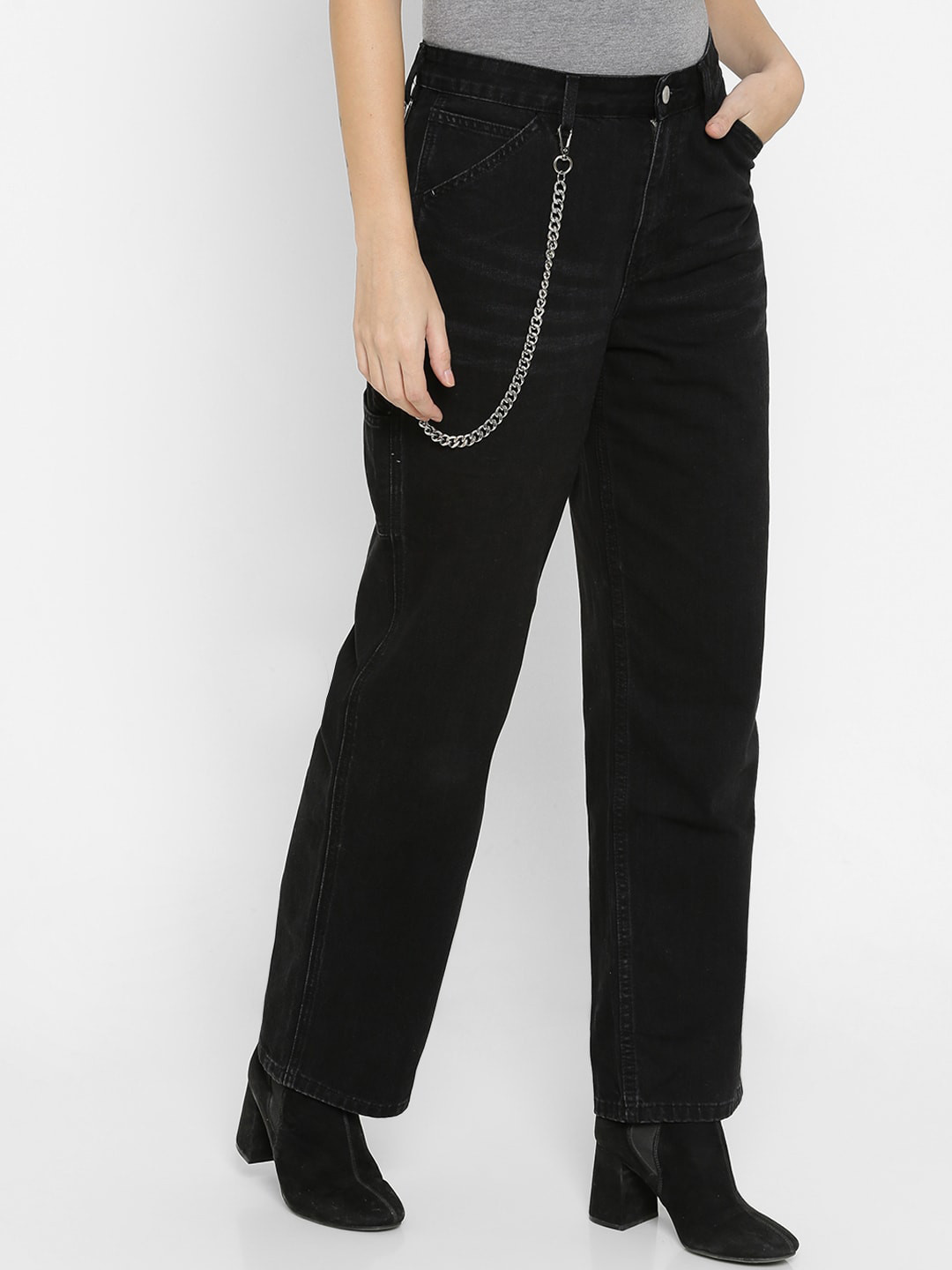 

FOREVER 21 Women Black Jeans
