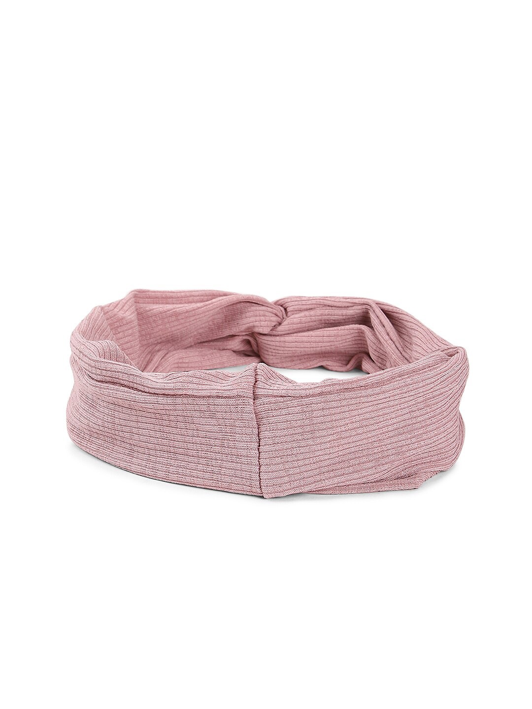 

FOREVER 21 Women Mauve Crinkled Twisted Hairband