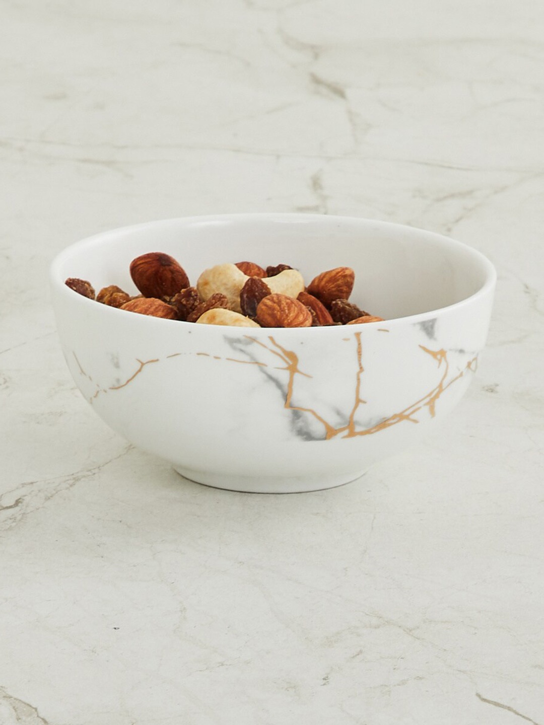

Home Centre White 1 Piece Printed Bone China Glossy Bowl