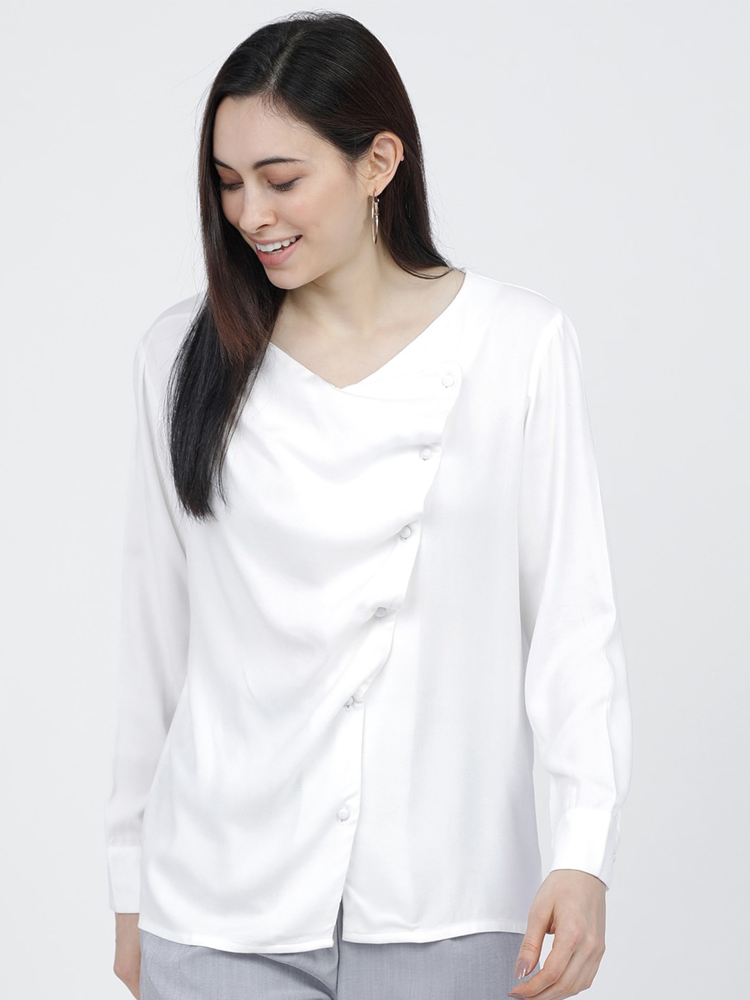 

Tokyo Talkies Women White Regular Top