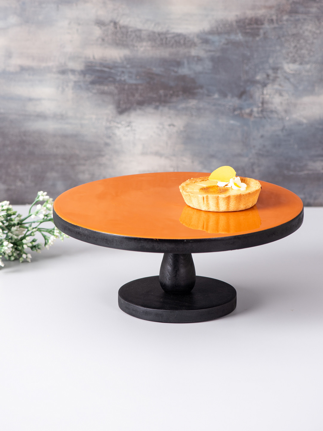 

nestroots Orange & Brown Solid Cake Stand