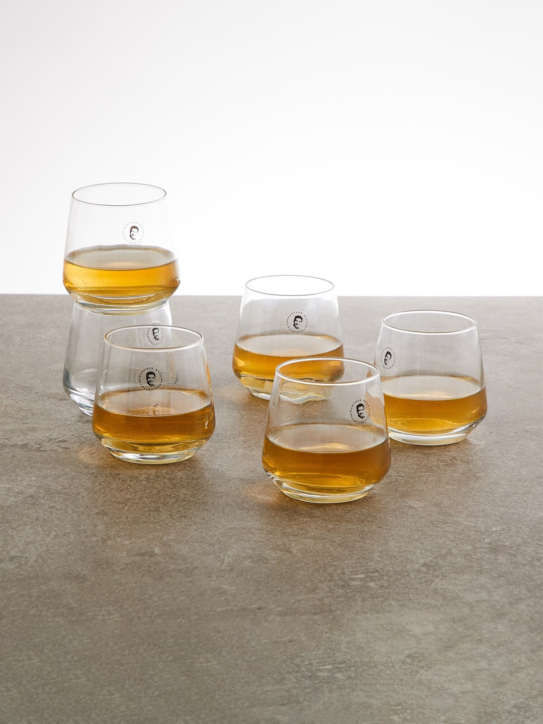 

Home Centre Transparent 6 Pieces Solid Glass Glossy Cups