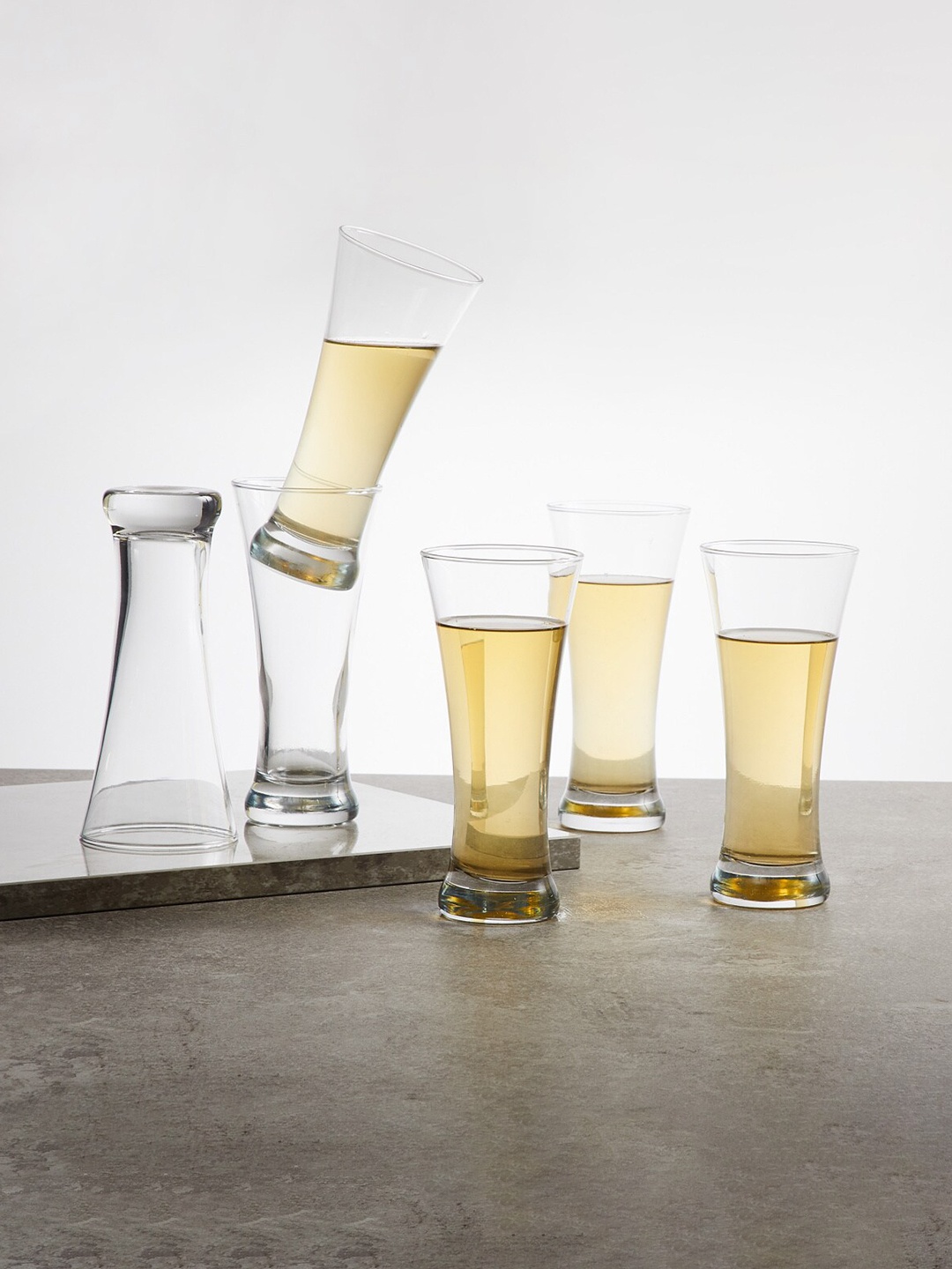 

Home Centre Set Of 6 Transparent Wexford Firenze Pilsner Beer Glasses 380ml