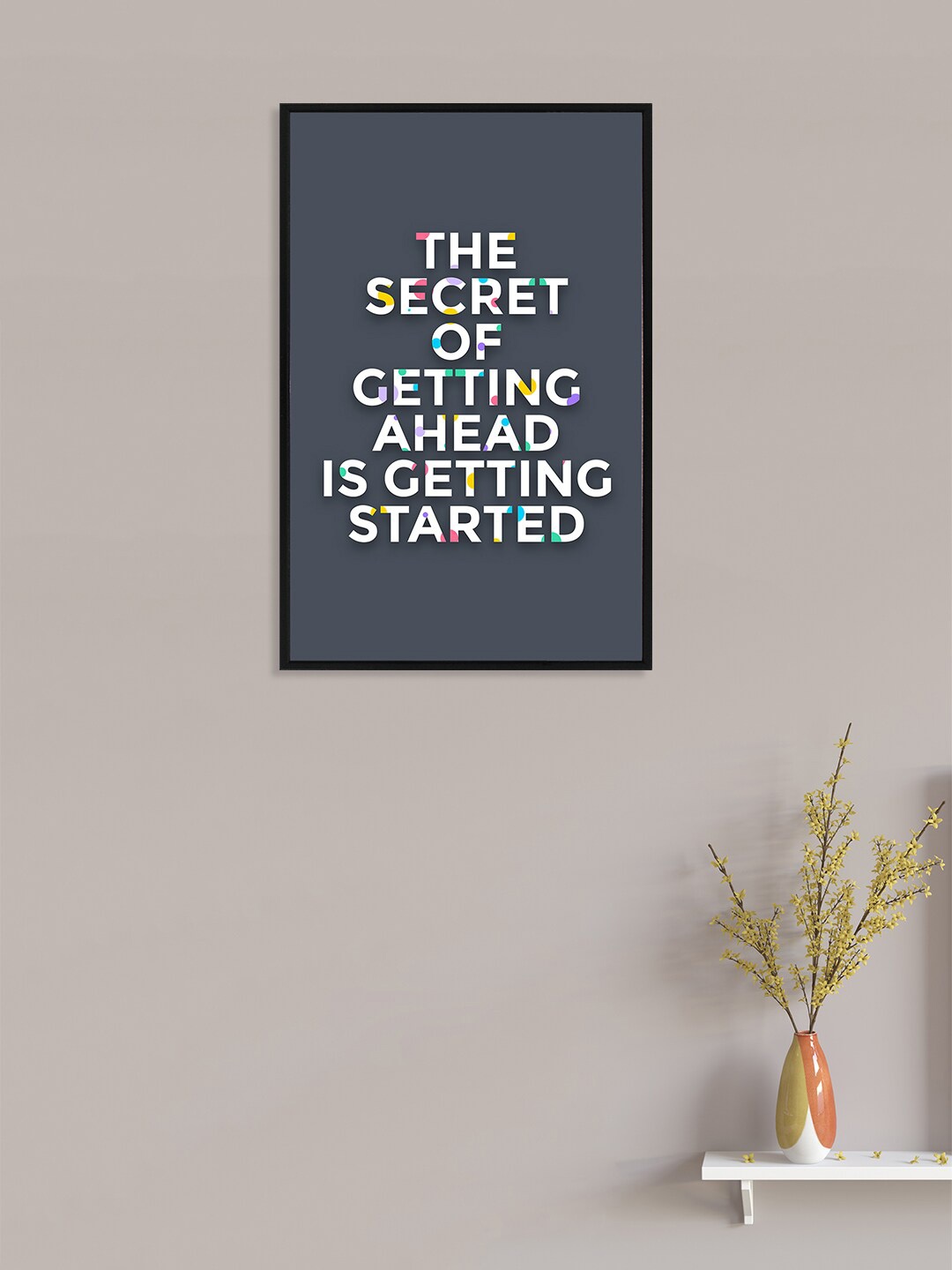

nest ART Grey & Black Paper Plane Quotes Printed Framed Wall Art