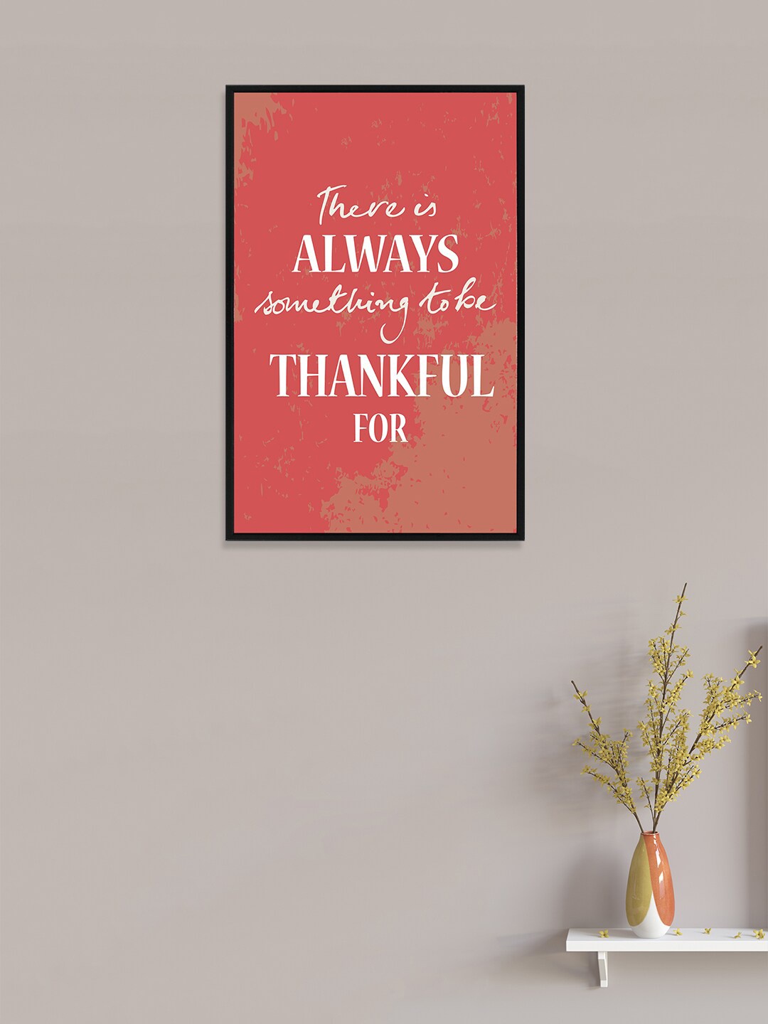 

nest ART Red & White Motivational Thoughts Framed Wall Art