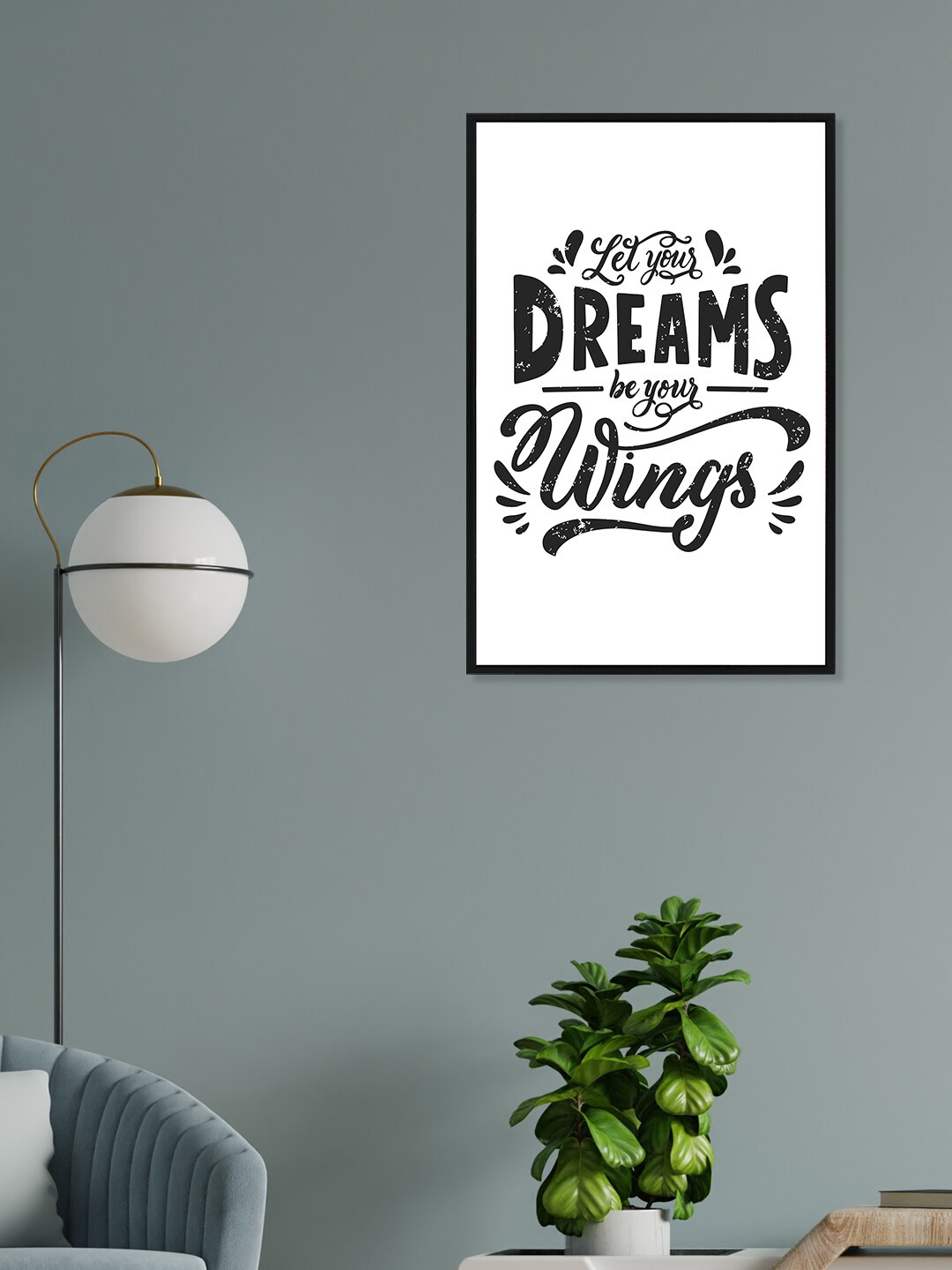 

nest ART Black & White Paper Plane Print Quotes Framed Wall Art
