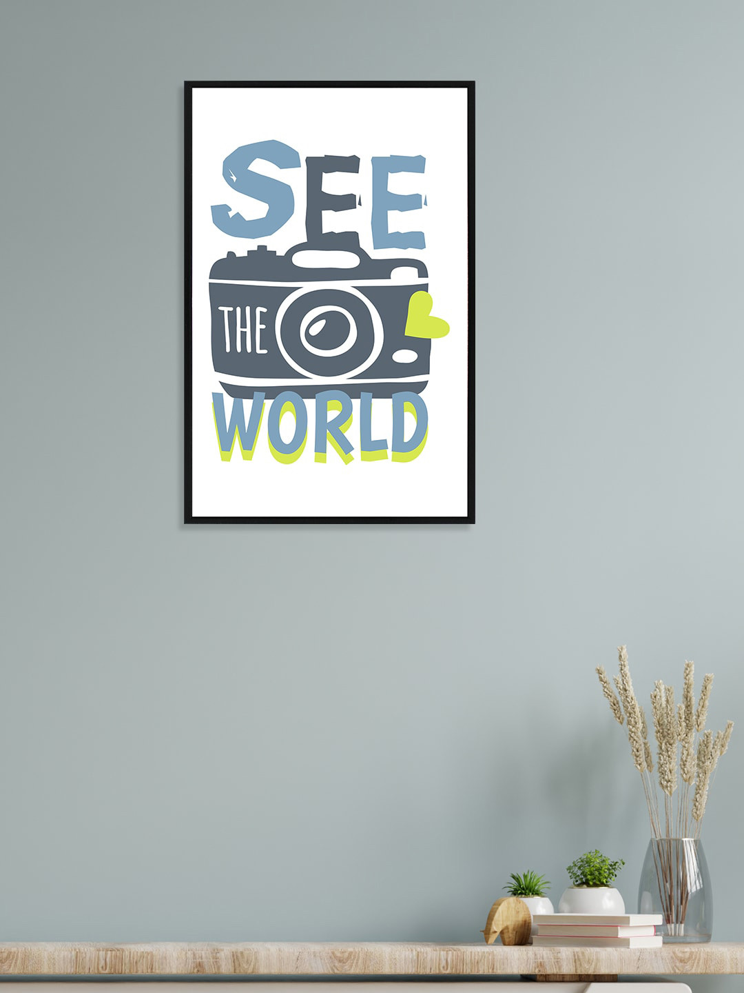 

nest ART White & Grey Paper Plane Print Quotes Framed Wall Art