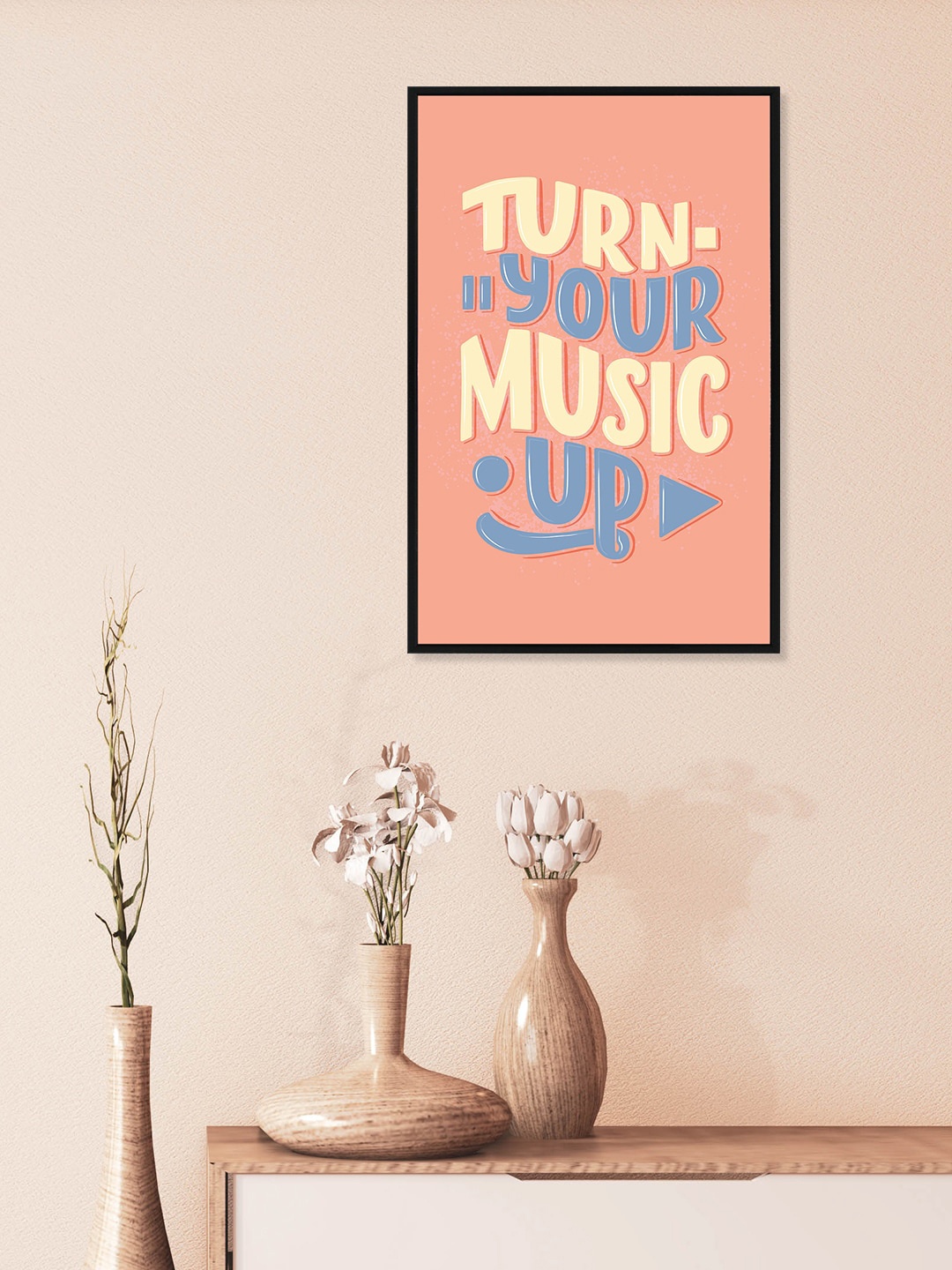 

nest ART Peach-Coloured & Yellow Paper Plane Print Quotes Framed Wall Art