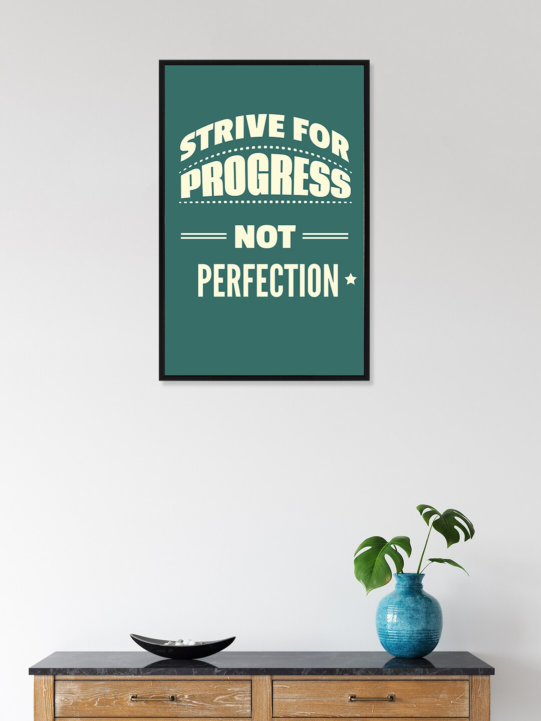 

nest ART Black & Green Paper Plane Print Quotes Framed Wall Art
