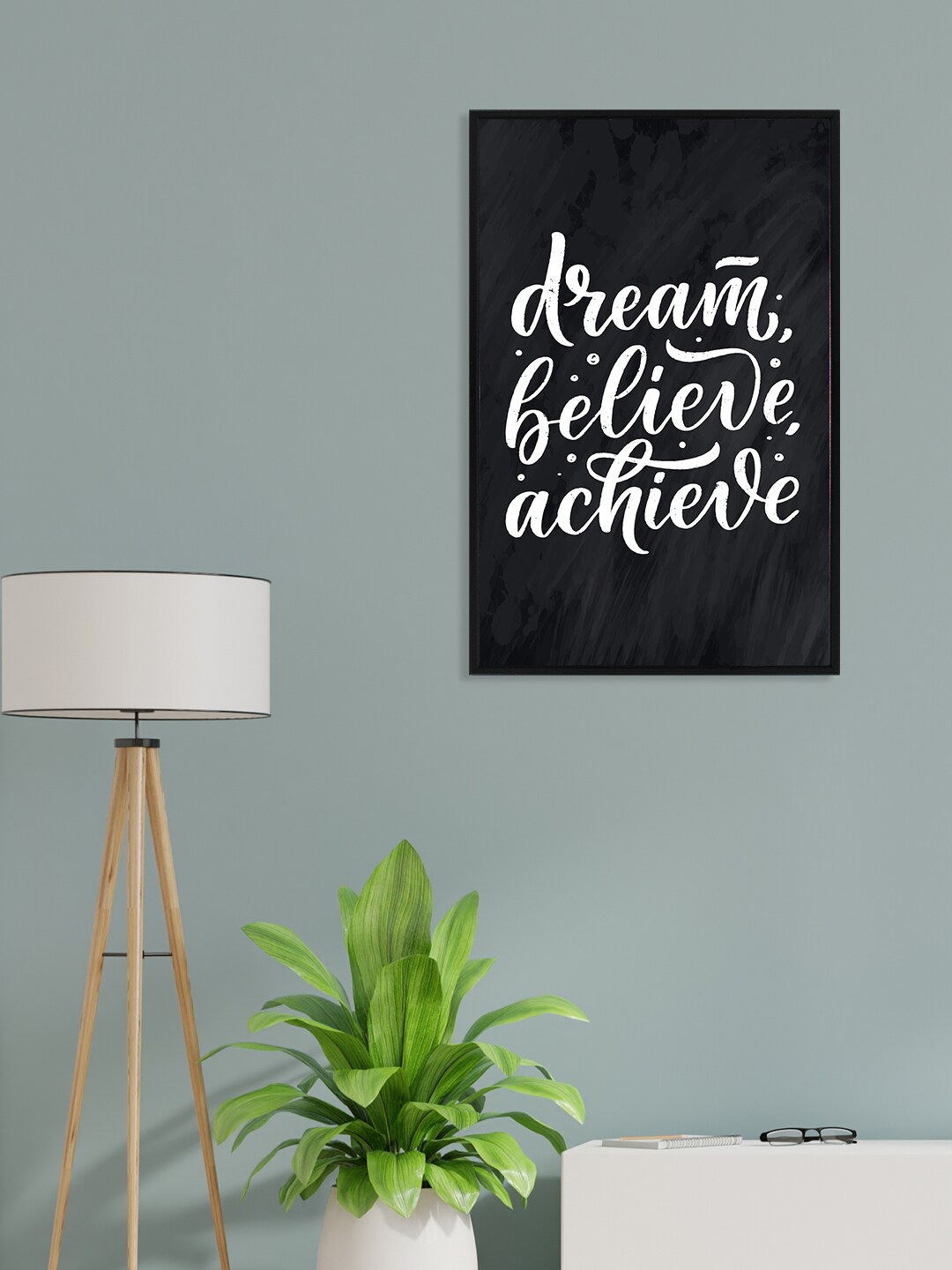 

nest ART Black & White Motivational Thoughts Printed Framed Wall Art