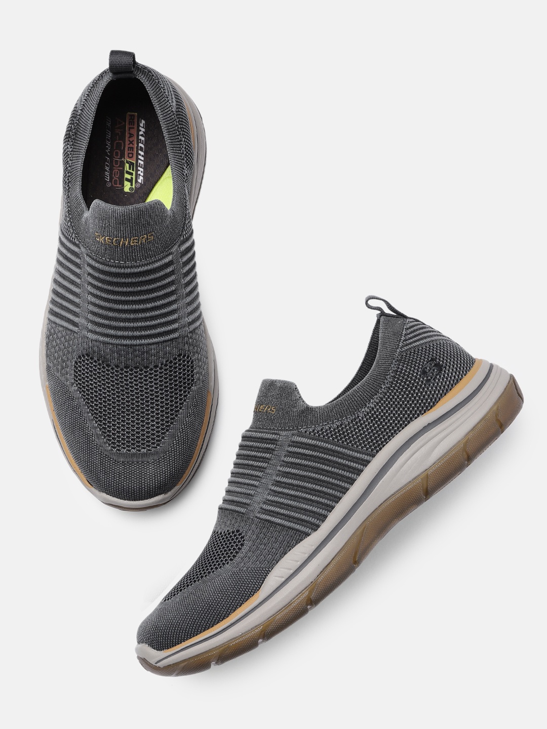 

Skechers Men Grey EXPECTED 2.0 - HERSCH Slip-On Sneakers
