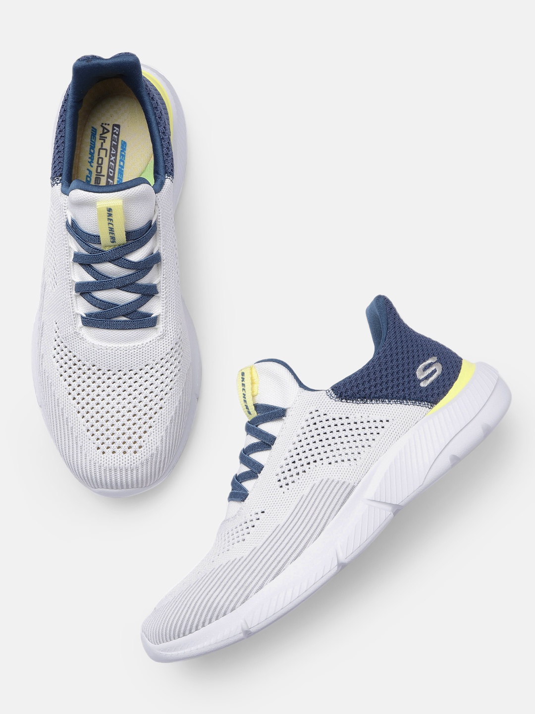 

Skechers Men White INGRAM - BREXIE Sneakers