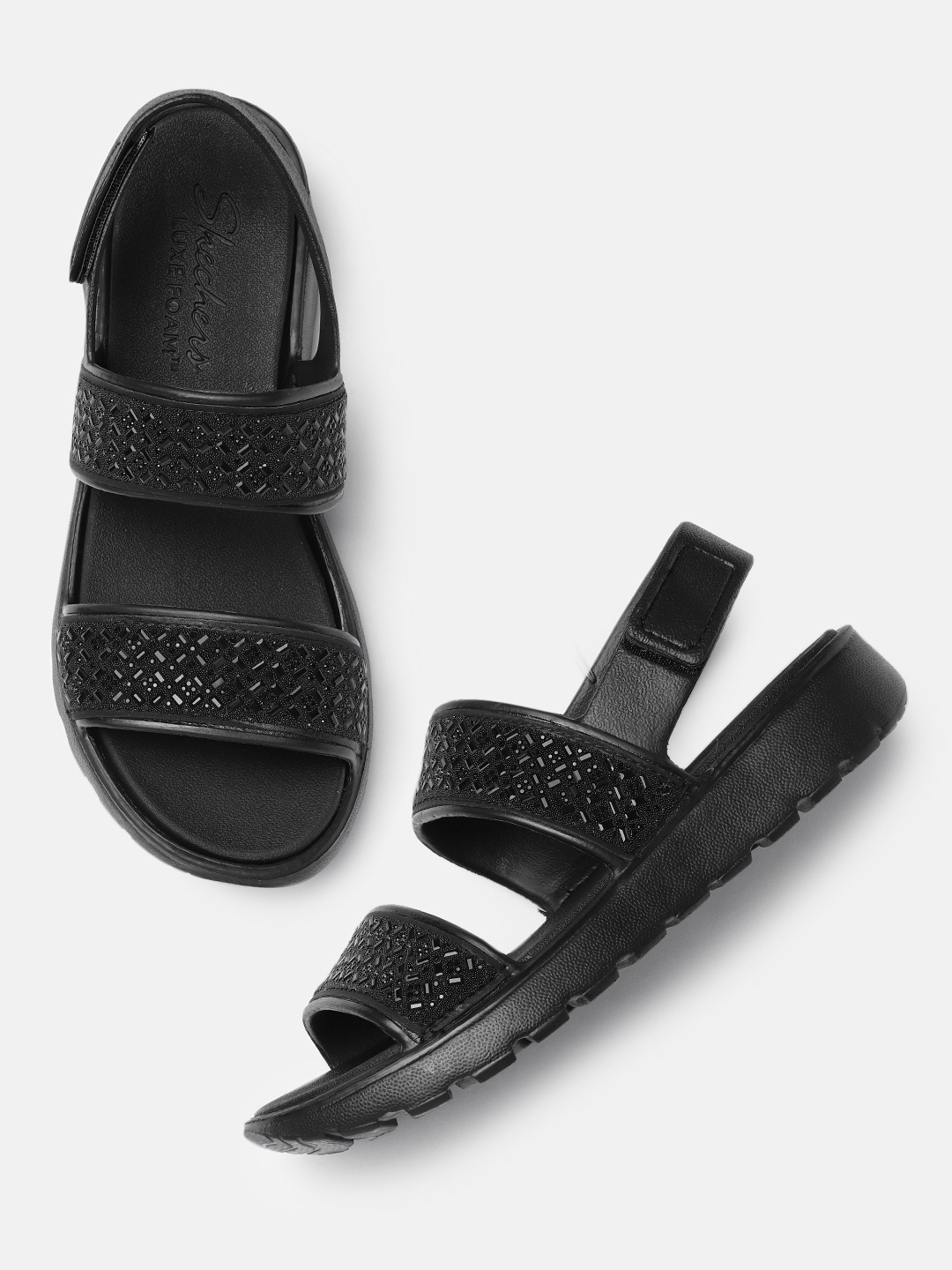 

Skechers Women Black Footsteps - Glam Party Sports Sandals