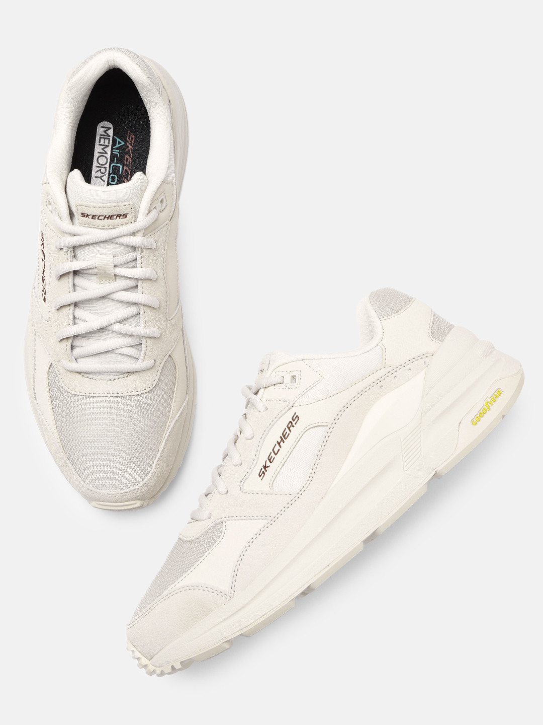 

Skechers Men Off-White Global Jogger Sneakers