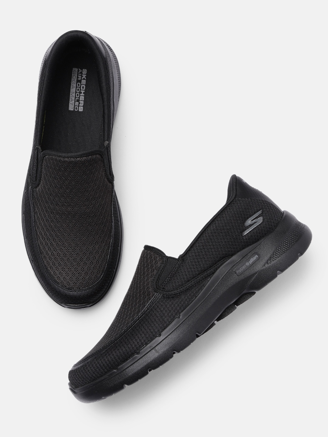 

Skechers Men Black GO WALK 6 - ORVA Walking Shoes