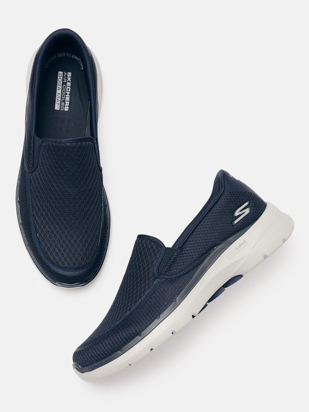 

Skechers Men Navy Blue Go Walk 6- Orva Walking Shoes