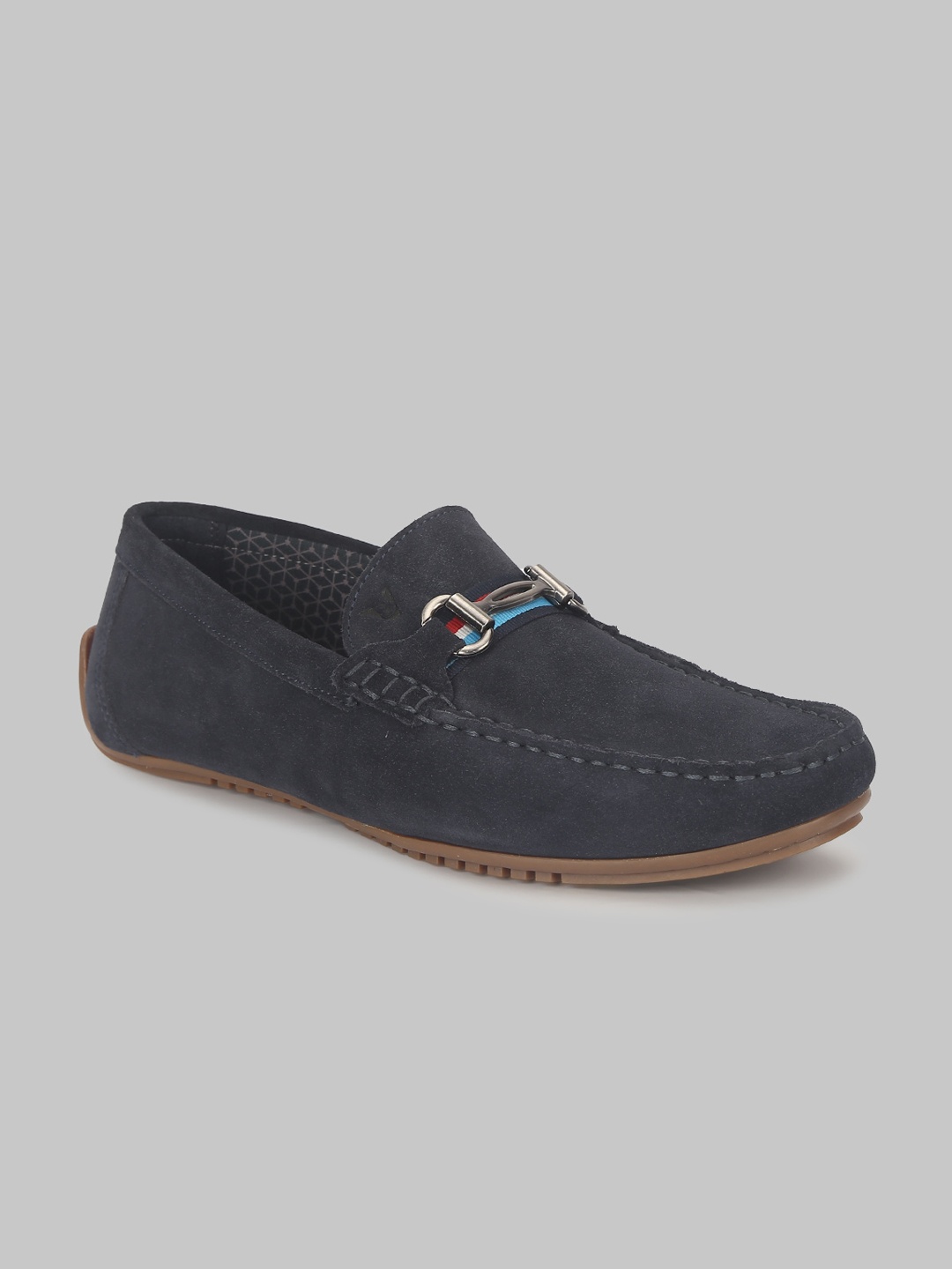 

V8 by Ruosh Men Navy Blue Leather Loafers