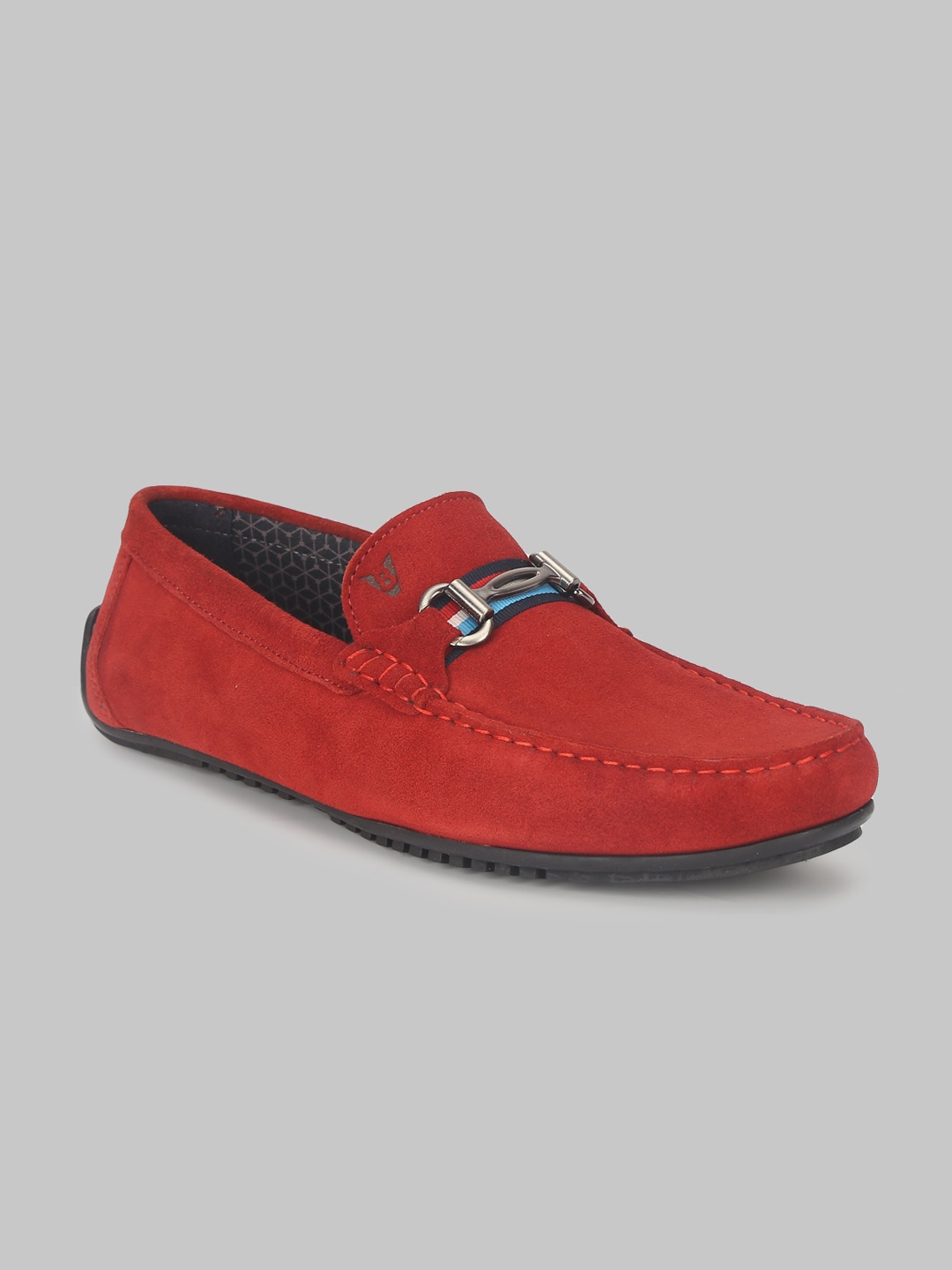 

V8 by Ruosh Men Red Leather Driving Shoes