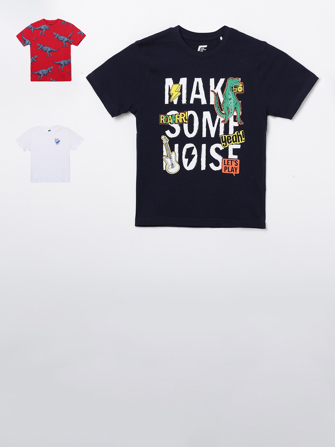 

Fame Forever by Lifestyle Boys Pack of 3 Printed T-shirts, Black