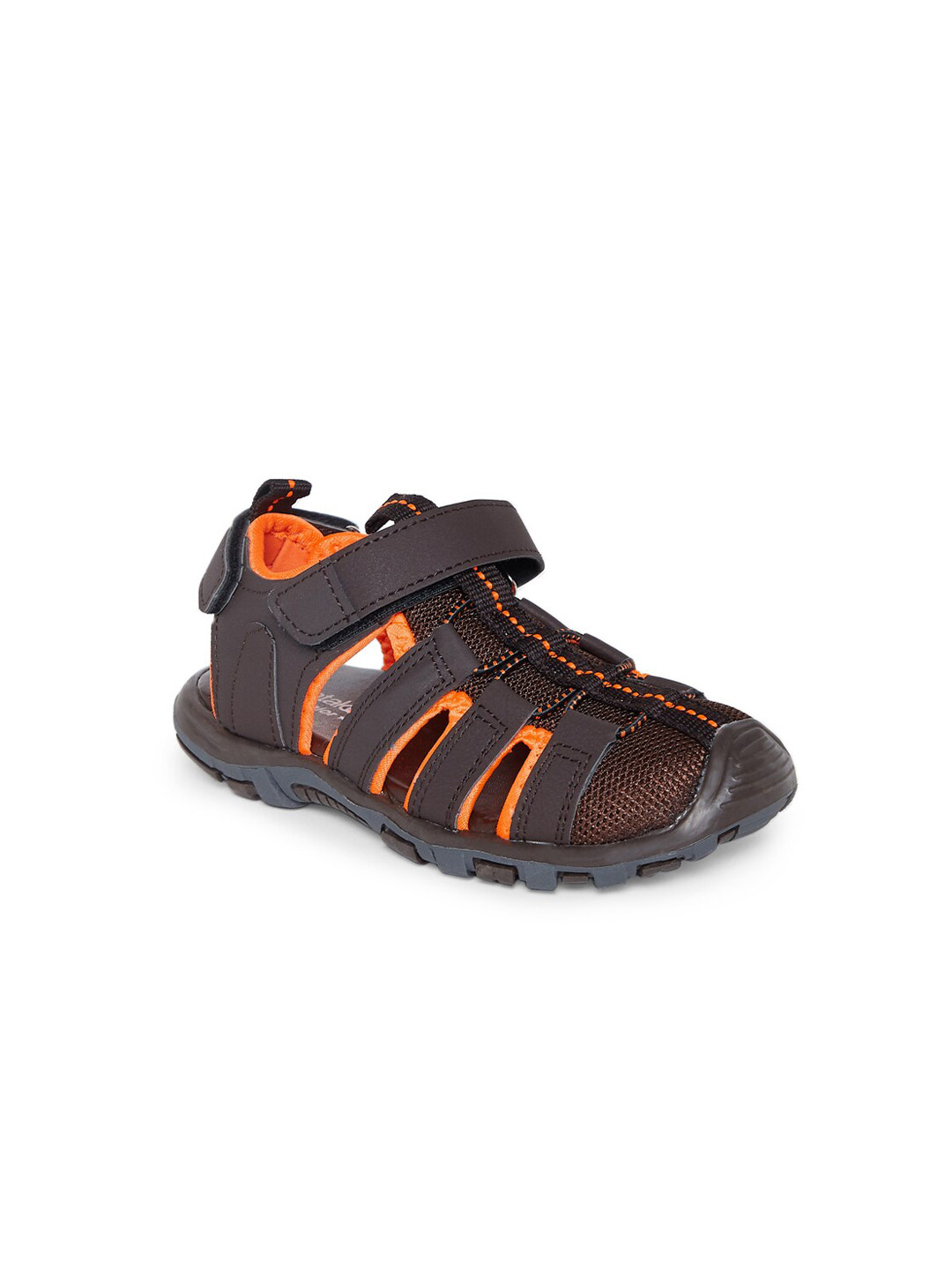 

Pantaloons Junior Boys Faux Leather Fisherman Sandals, Brown