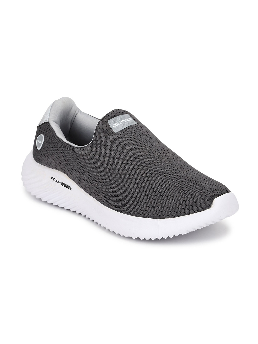 

Columbus Men Grey Mesh Running Shoes
