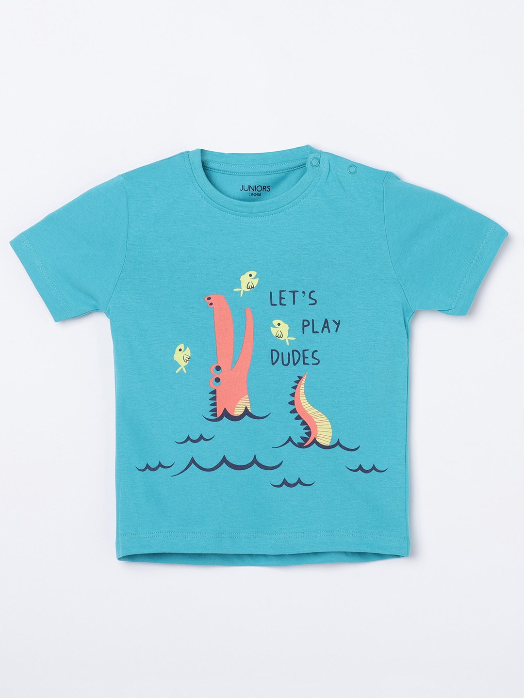 

Juniors by Lifestyle Boys Blue Printed T-shirt