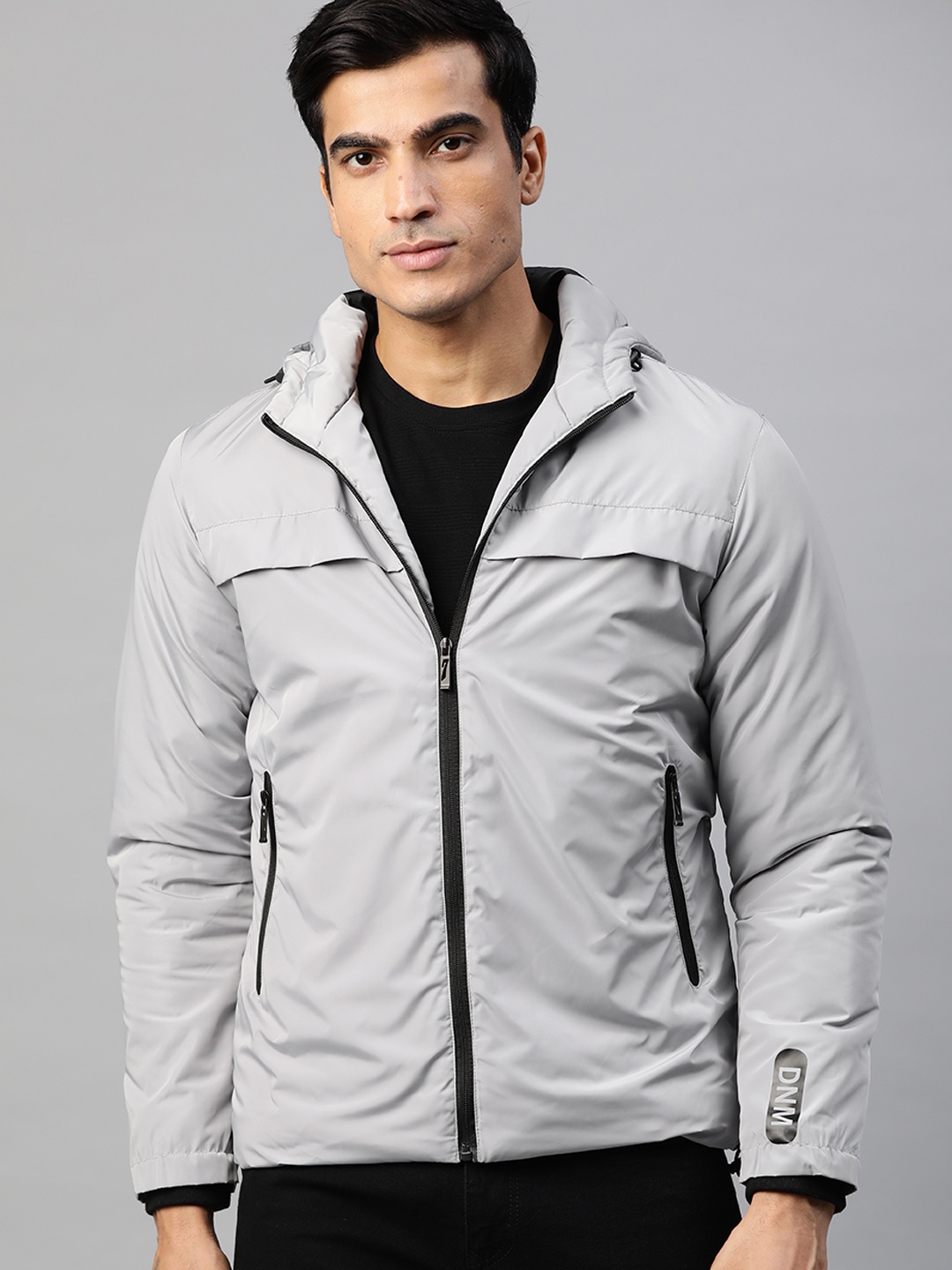 

Pierre Carlo Men Grey Solid Tailored Jacket