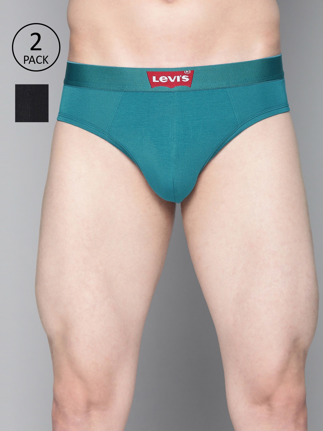 

Levis Men Pack of 2 Assorted Smartskin Technology Cotton Briefs with Tag Free Comfort #031