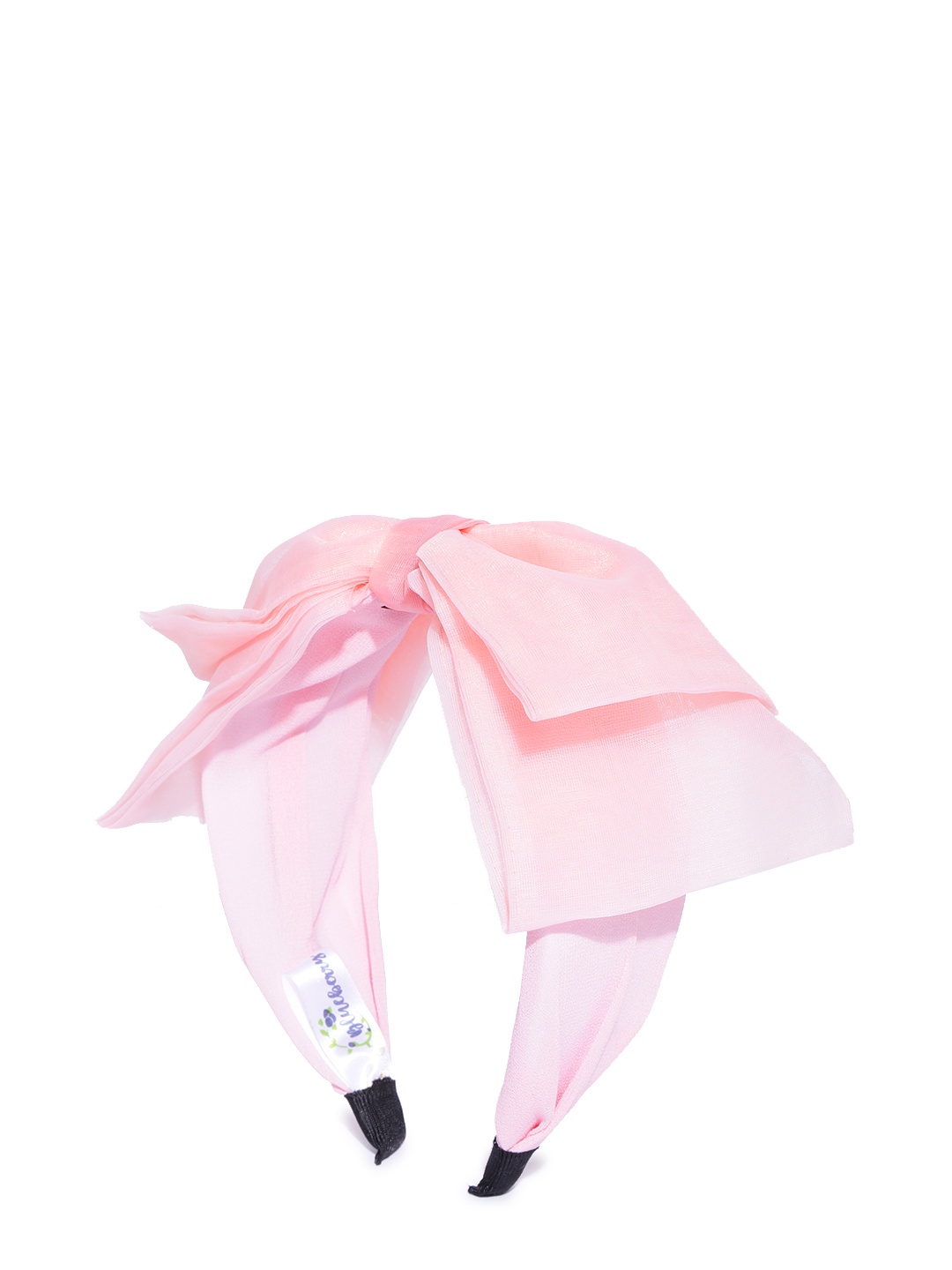 

Blueberry Women Pink Handcrafted Hairband with Net Bow Detail
