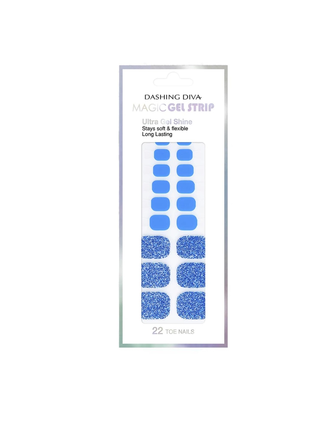 

Dashing Diva Women Blue Magicpress Gel Strip Blue Crush Artificial Nails