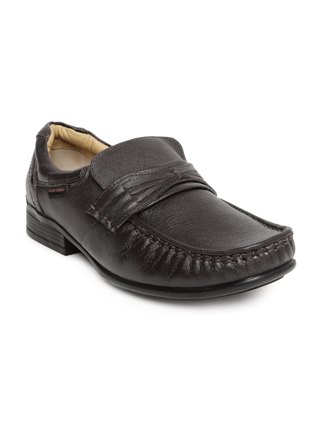 

Red Chief Men Brown Leather Slip-Ons