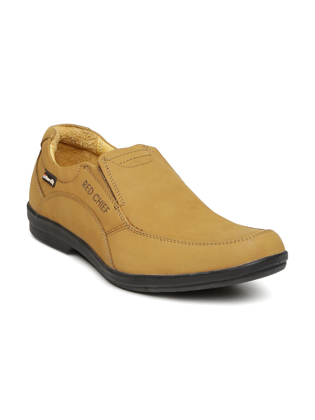 

Red Chief Men Brown Leather Slip-Ons