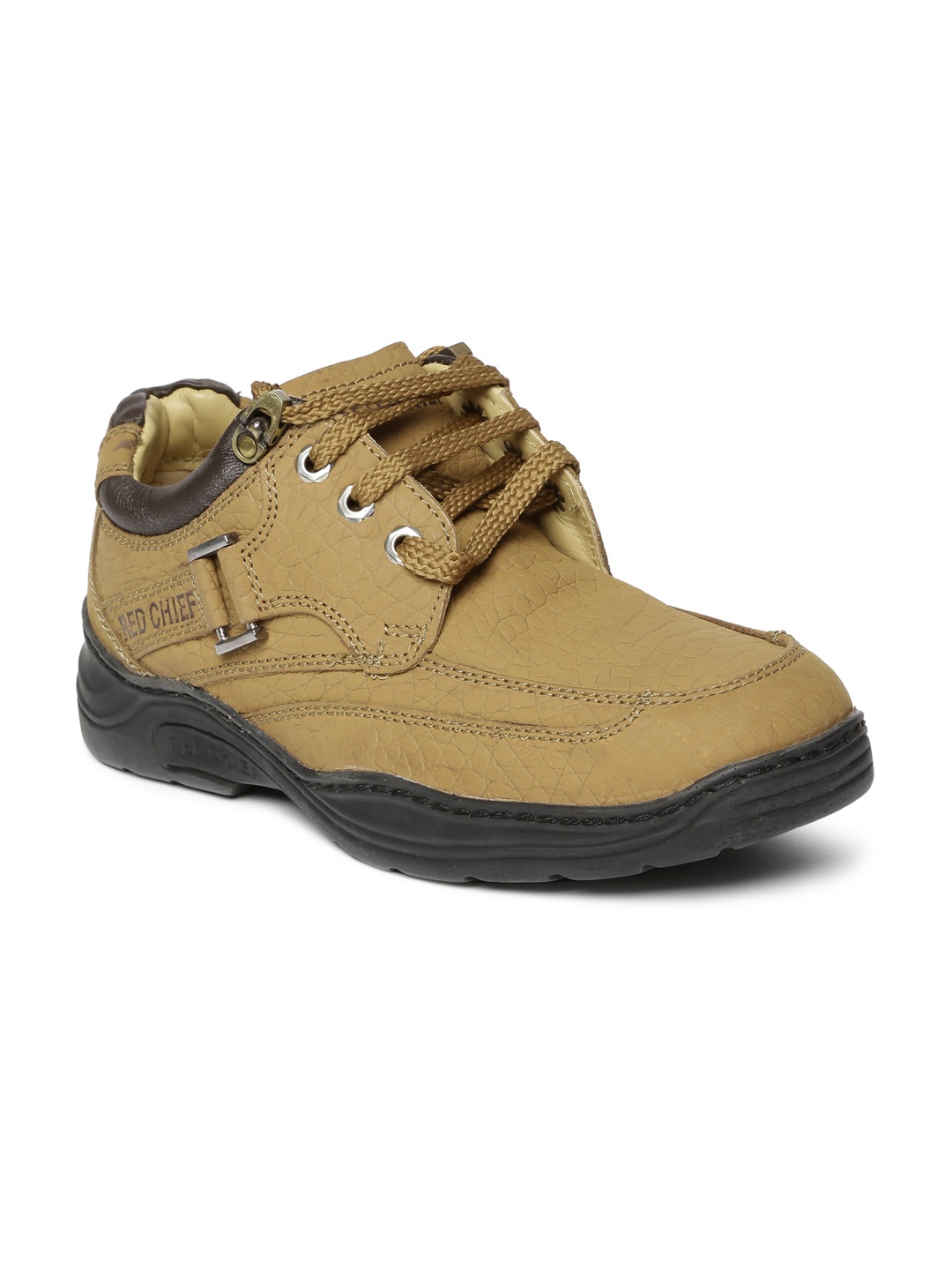 

Red Chief Men Tan Brown Leather Casual Shoes
