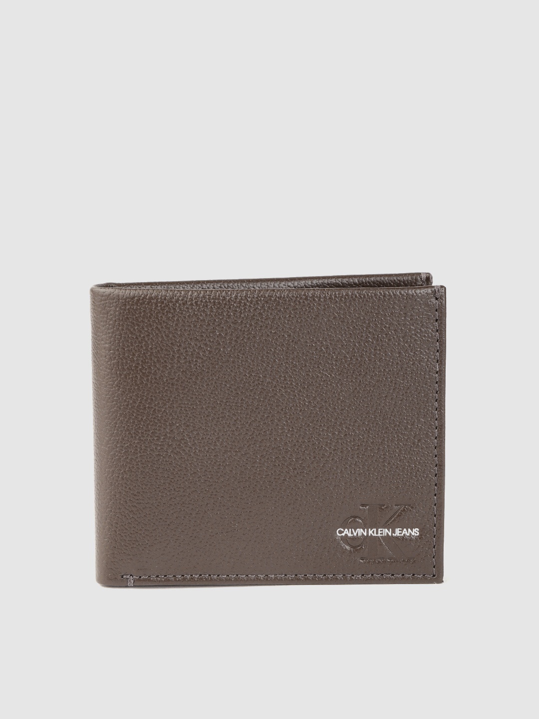 

Calvin Klein Men Coffee Brown Leather Two Fold Wallet