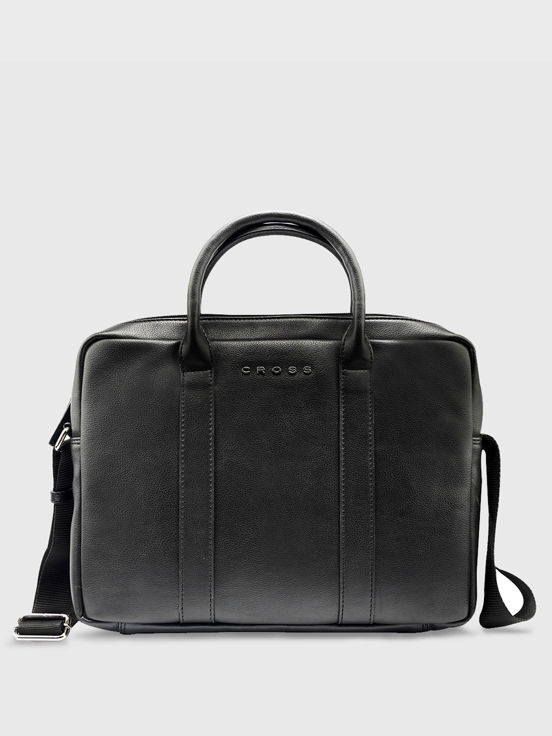 

Cross Men Solid Laptop Bag, Black