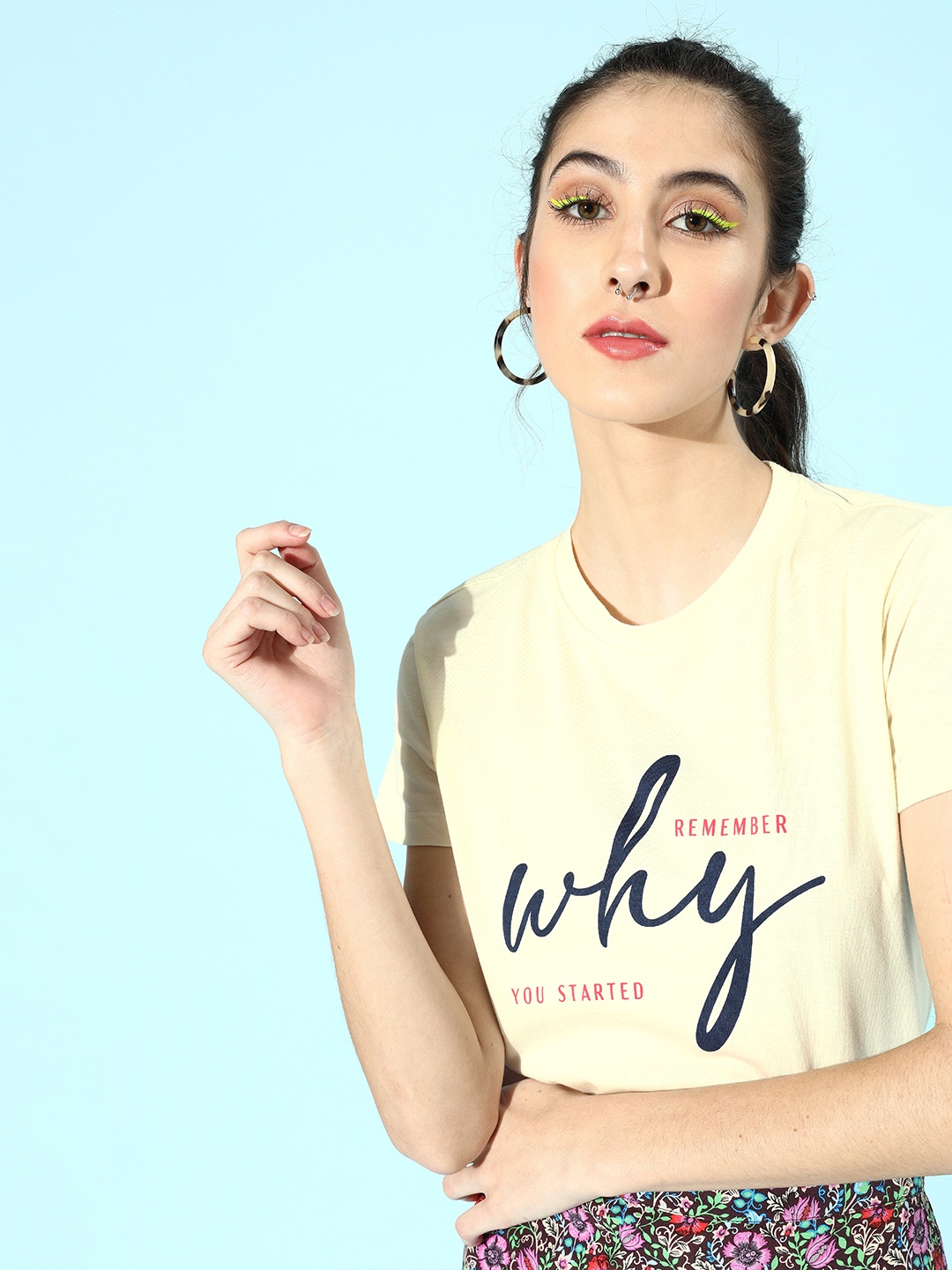 

Roadster Women Classic White Typography Talking Tee