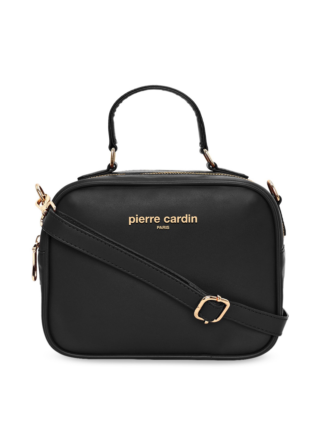 

pierre cardin Women Black PU Bowling Sling Bag