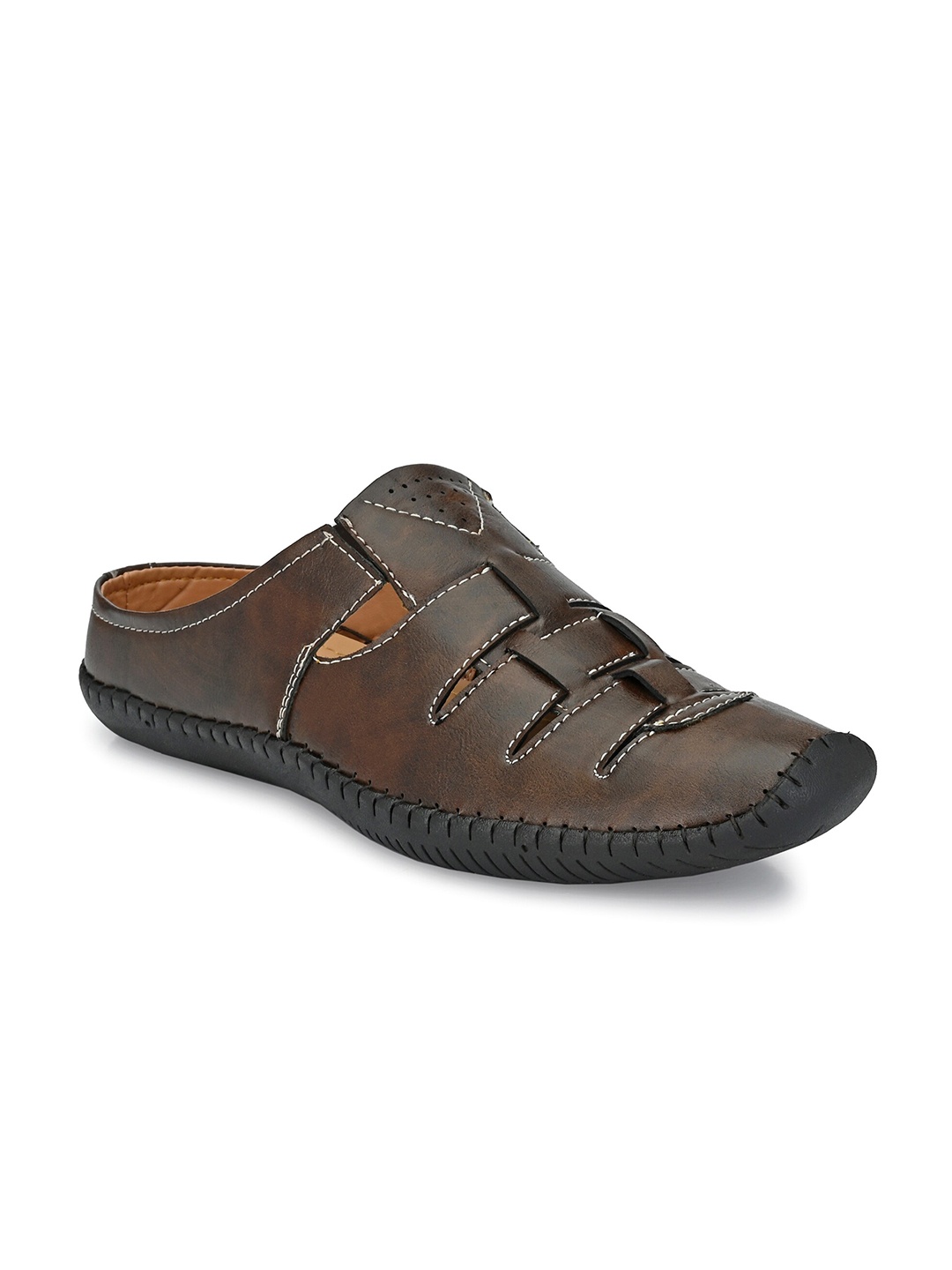 

AfroJack Men Brown Comfort Sandals