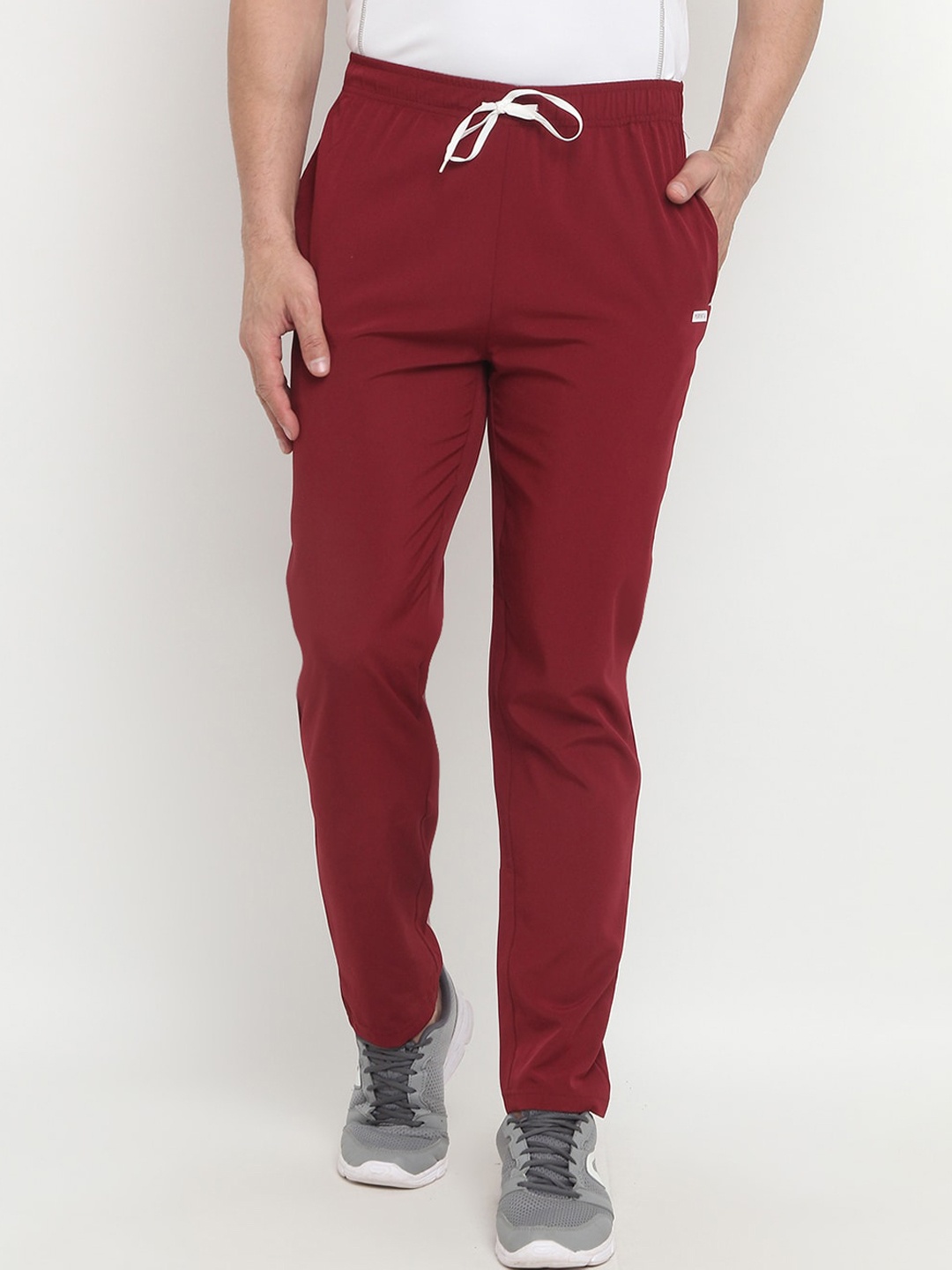 

PERFKT-U Maroon Hydra-Cool Antimicrobial Running Track Pants
