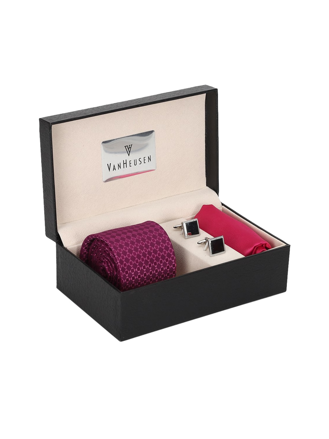 

Van Heusen Men Pink & Red Accessory Gift Set
