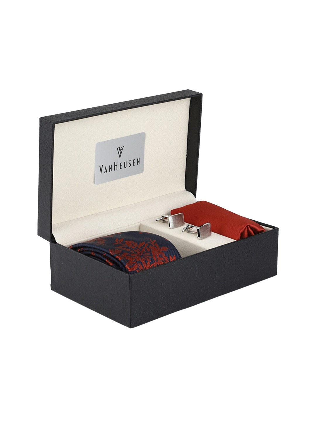 

Van Heusen Men Maroon & Blue Accessory Gift Set