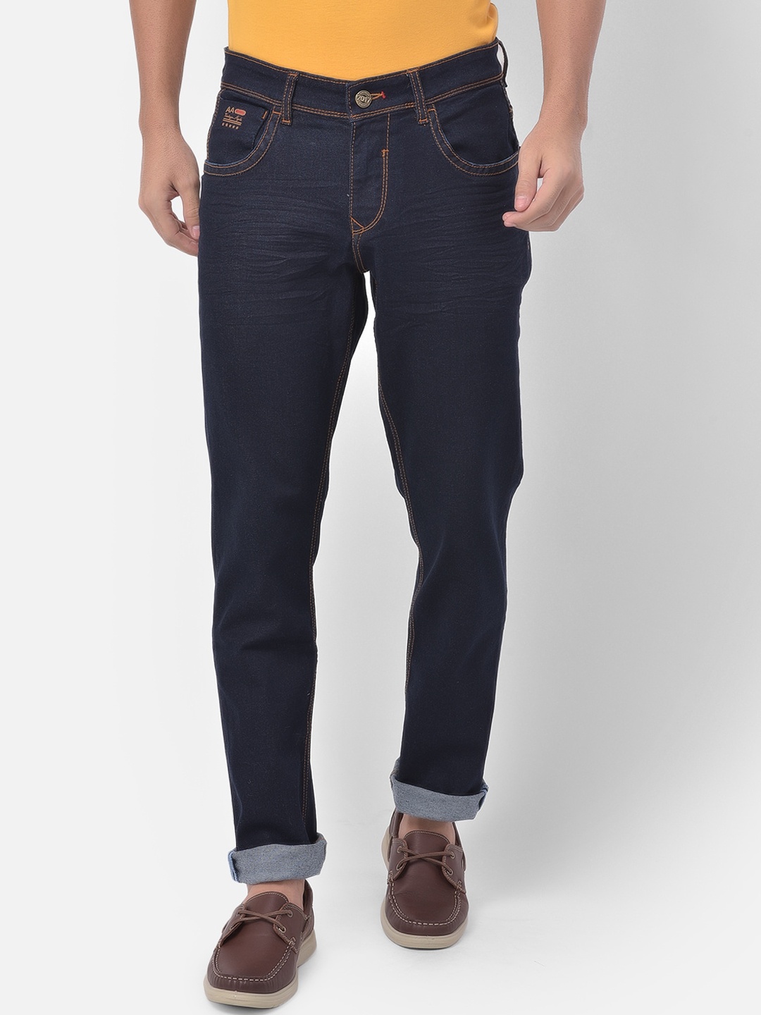 

American Archer Men Solid Blue Slim Fit Jeans