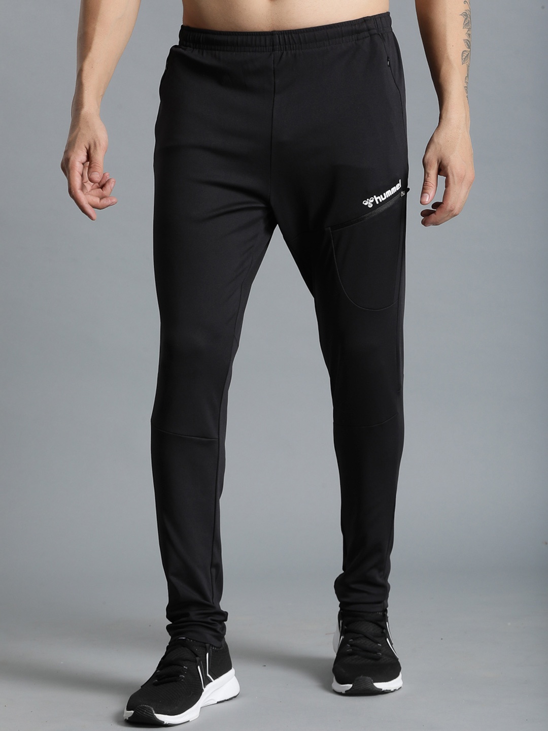 

hummel Men Black Solid Track Pants